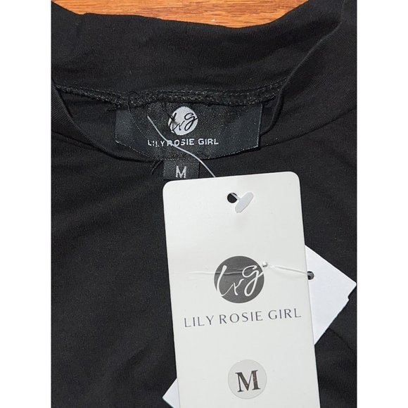 Lily Rose Girl Knotted Crop Top — Medium - Picture 7 of 7